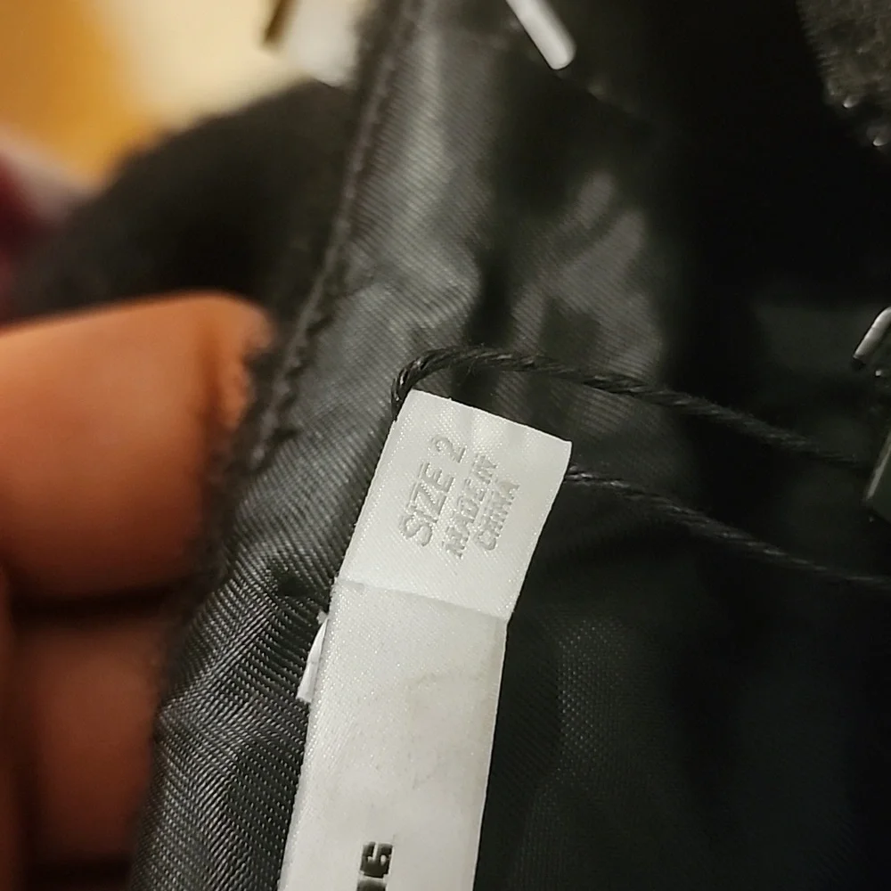 Alexander Wang Womens black skirt winter wool alpaca cupro new with tag authenti - Picture 12 of 13